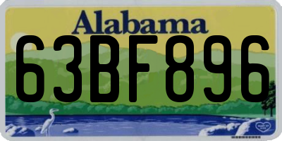 AL license plate 63BF896