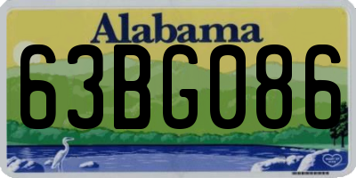 AL license plate 63BG086