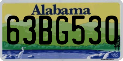 AL license plate 63BG530