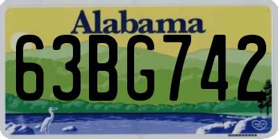 AL license plate 63BG742