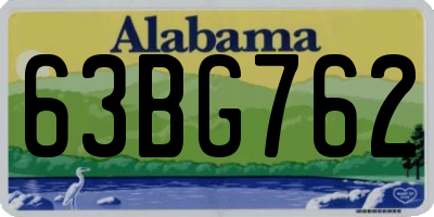 AL license plate 63BG762