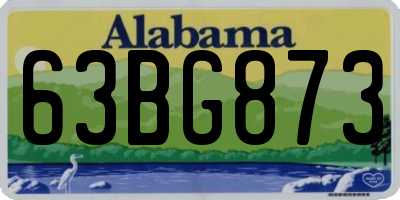 AL license plate 63BG873