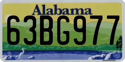 AL license plate 63BG977