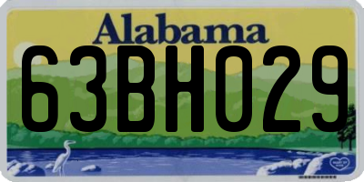 AL license plate 63BH029