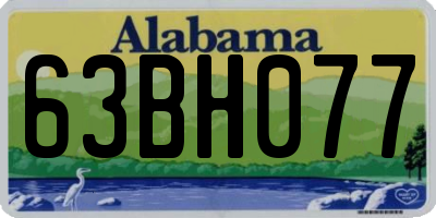 AL license plate 63BH077