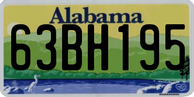 AL license plate 63BH195