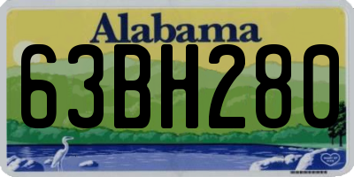AL license plate 63BH280