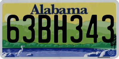 AL license plate 63BH343