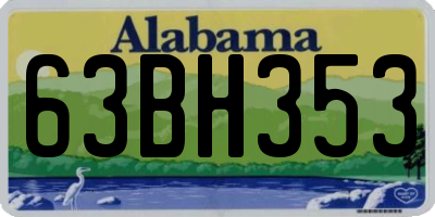 AL license plate 63BH353
