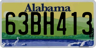 AL license plate 63BH413