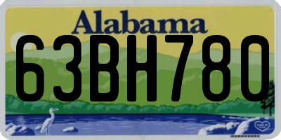 AL license plate 63BH780
