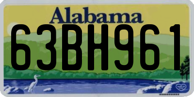 AL license plate 63BH961