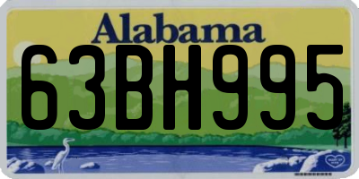 AL license plate 63BH995