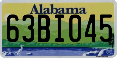 AL license plate 63BI045