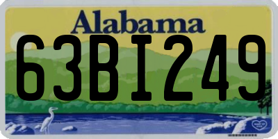 AL license plate 63BI249