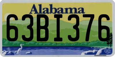 AL license plate 63BI376