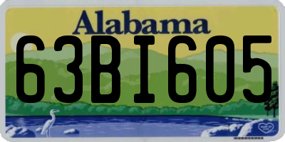 AL license plate 63BI605