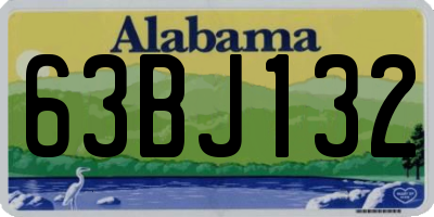 AL license plate 63BJ132