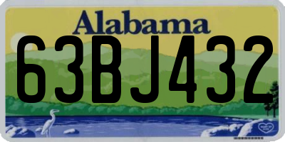 AL license plate 63BJ432