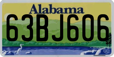 AL license plate 63BJ606