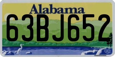 AL license plate 63BJ652