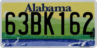 AL license plate 63BK162
