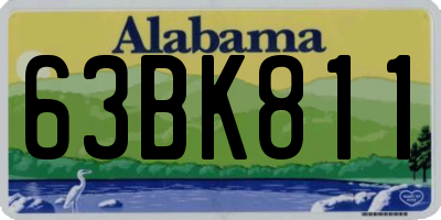 AL license plate 63BK811