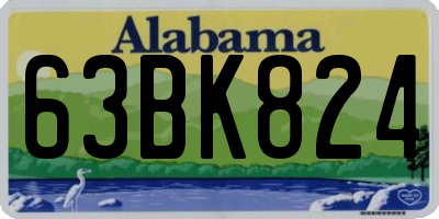 AL license plate 63BK824