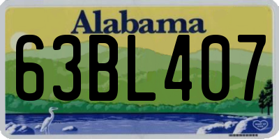 AL license plate 63BL407