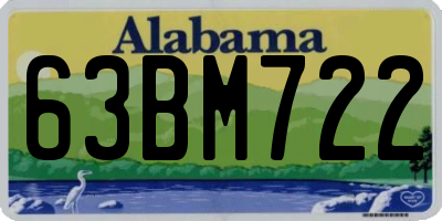 AL license plate 63BM722