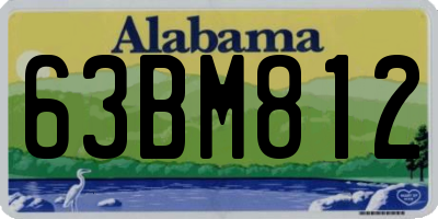 AL license plate 63BM812