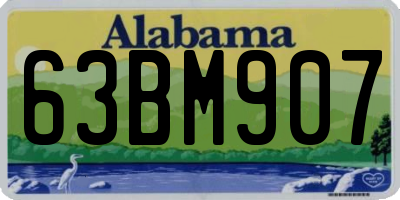 AL license plate 63BM907