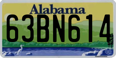 AL license plate 63BN614
