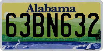 AL license plate 63BN632