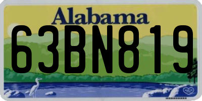 AL license plate 63BN819