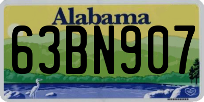 AL license plate 63BN907