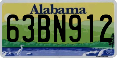 AL license plate 63BN912