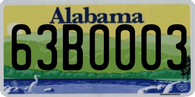 AL license plate 63BO003