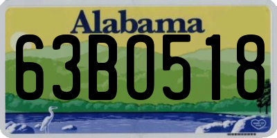 AL license plate 63BO518