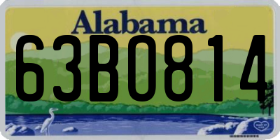 AL license plate 63BO814