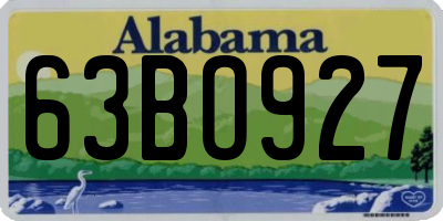 AL license plate 63BO927