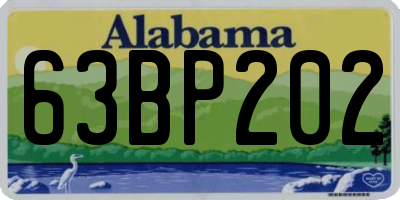 AL license plate 63BP202