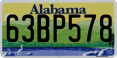 AL license plate 63BP578