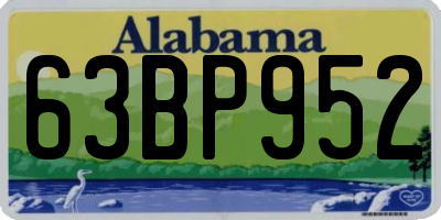 AL license plate 63BP952