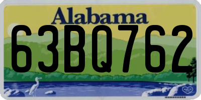 AL license plate 63BQ762