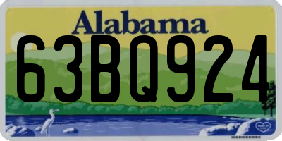 AL license plate 63BQ924
