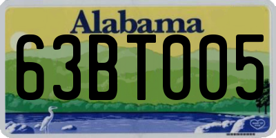 AL license plate 63BT005