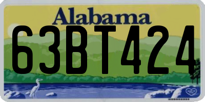 AL license plate 63BT424