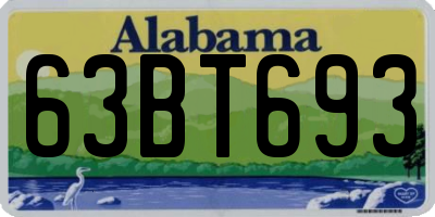 AL license plate 63BT693