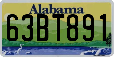 AL license plate 63BT891